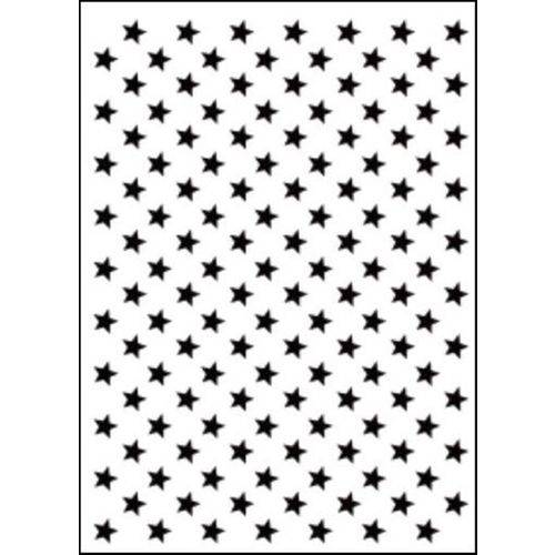 Placa de Textura Emboss 10,6x15 Cm - Modelo Estrelinhas