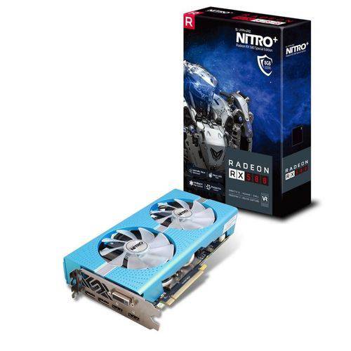 Placa de Vídeo - AMD Radeon RX 580 (8GB / PCI-E) - Sapphire Nitro+ RX 580 8GD5 Special Edition - 11