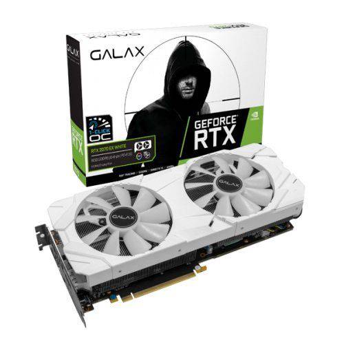 Placa de Video Galax Geforce RTX 2070 EX White 1 Click OC 8gb Gddr6 256 Bits Dp/hdmi/usb C - Pcie 3.0