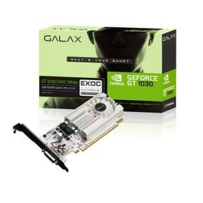 Placa de Vídeo Geforce Galax Mainstream Nvidea GT1030 Exoc White 2GB DDR5 64Bit 6000MHZ 1252MHZ 384