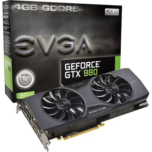 Placa de Vídeo GeForce GTX 980 4gb Ref Ddr5 - EVGA