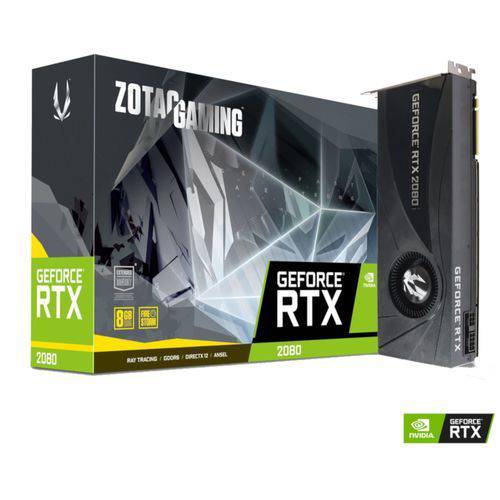 Placa de Vídeo - NVIDIA GeForce RTX 2080 (8GB / PCI-E) - ZOTAC Blower ZT-T20800A-10P