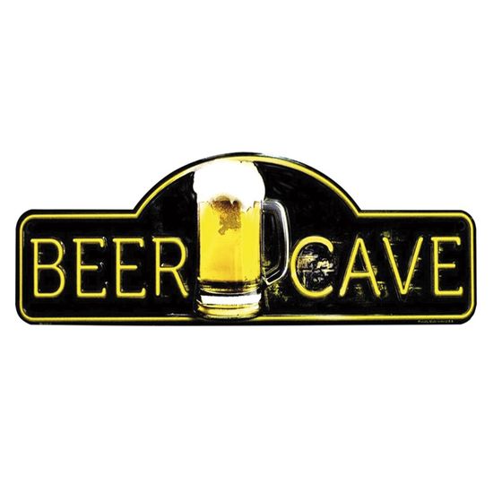 Placa Decorativa 15x30cm Beer Cave LPDR-012 - Litocart