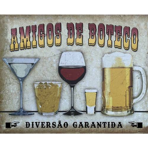 Placa Decorativa 24,5x19,5cm Amigos de Boteco Lpmc-029 - Litocart