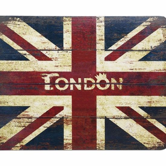 Placa Decorativa 24,5x19,5cm Bandeira da Inglaterra LPMC-093 - Litocart