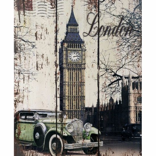 Placa Decorativa 24,5x19,5cm Big Ben London Lpmc-089 - Litocart