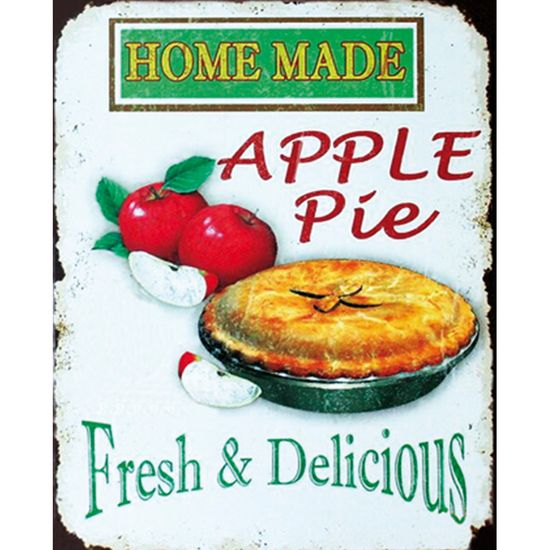 Placa Decorativa 24,5x19,5cm Home Made Apple Pie Lpmc-058 - Litocart