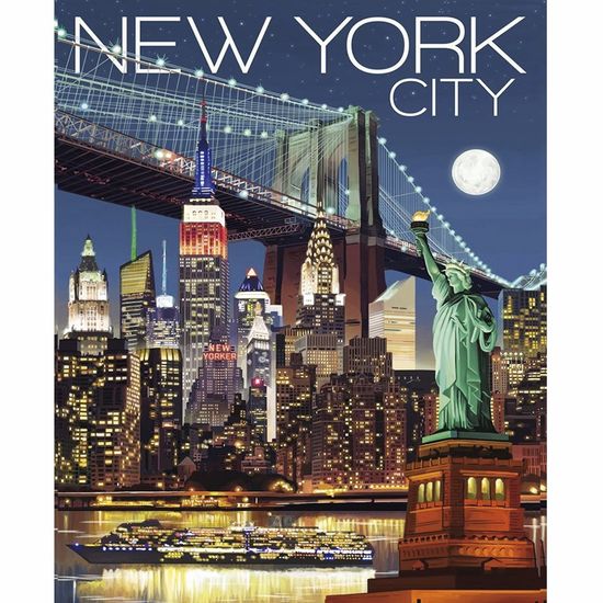 Placa Decorativa 24,5x19,5cm Pintura New York City LPMC-100 - Litocart