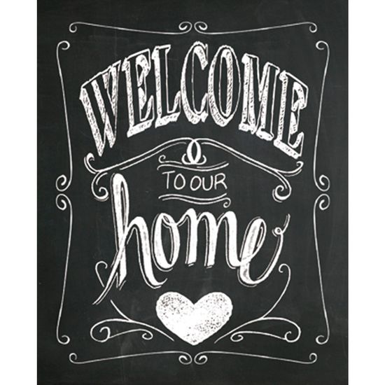 Placa Decorativa 24,5x19,5cm Welcome To Our Home Lpmc-035 - Litocart