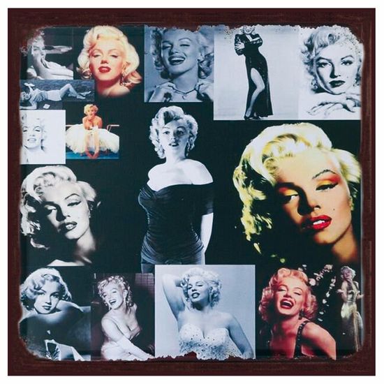 Placa Decorativa 25x25cm Marilyn Monroe Lpqc-041- Litocart