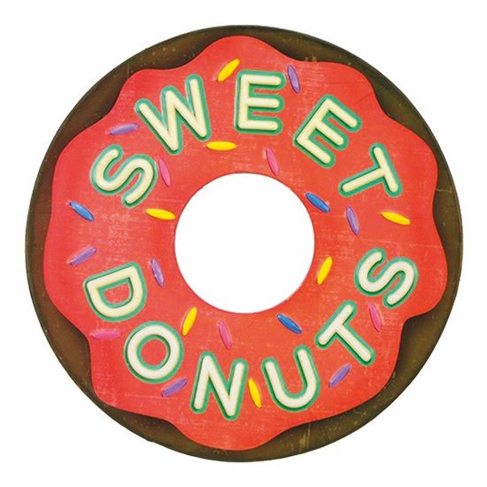 Placa Decorativa 25x25cm Sweet Donuts Lpqc-037 - Litocart