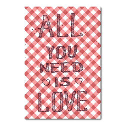 Placa Decorativa - All You Need Is Love - 0956plmk