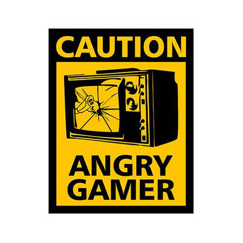 Placa Decorativa - Angry Gamer - Legião Nerd