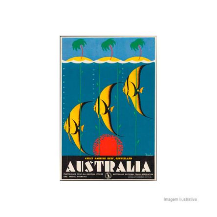 Placa Decorativa Austrália 20x30cm Infinity