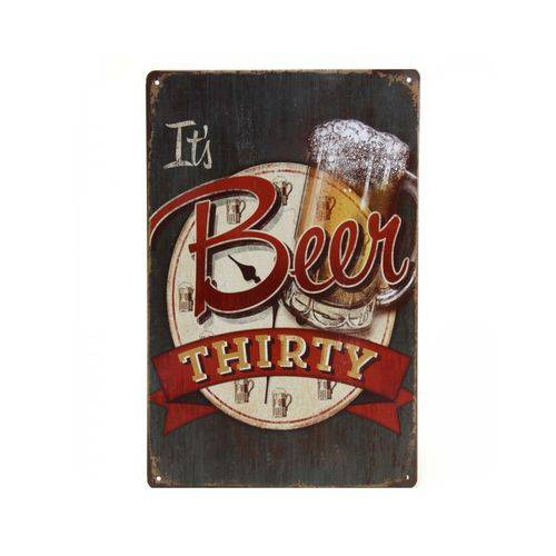 Placa Decorativa - Beer Thirty - PL199