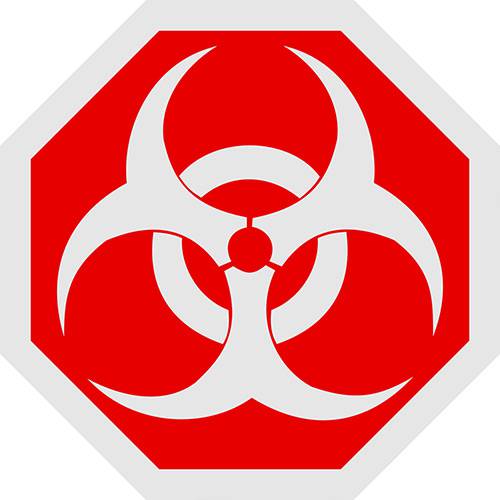 Placa Decorativa: Biohazard
