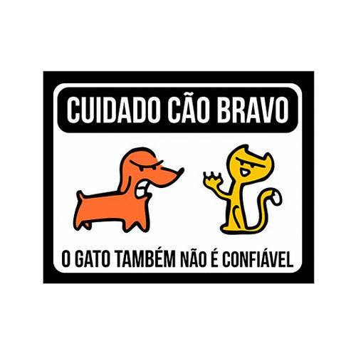 Placa Decorativa - Cão Bravo - Legião Nerd
