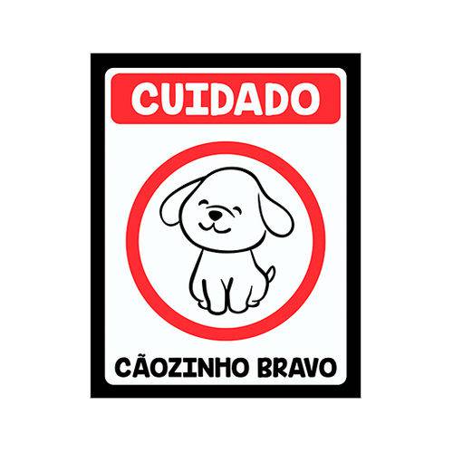 Placa Decorativa - Cãozinho Bravo (v2) - Legião Nerd