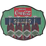 Placa Decorativa Coca-Cola 93025425 MDF Four Bottles Colorido - Urban