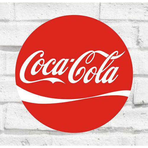 Placa Decorativa - Coca Cola - Medida 33x33cm
