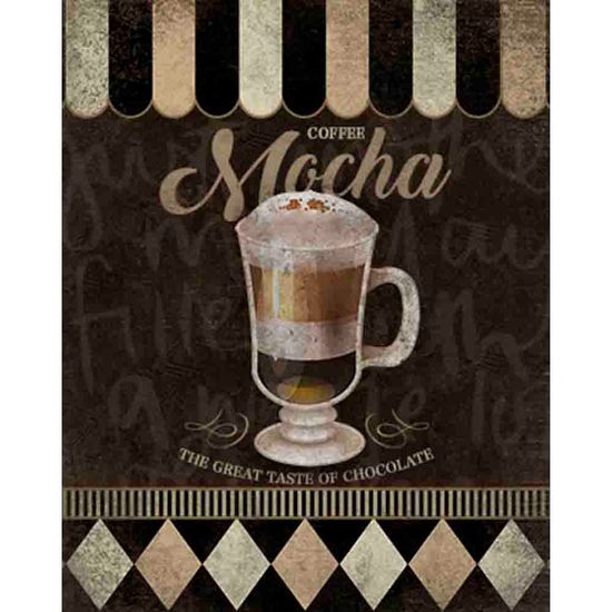 Placa Decorativa Coffee Mocha 24x19cm DHPM-179 - Litoarte
