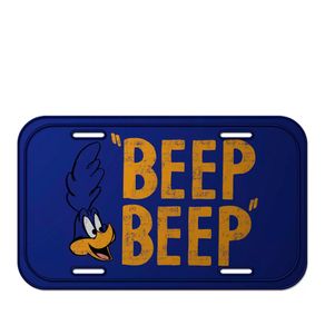 Placa Decorativa de Metal Papa Leguas Beep Beep Looney Tunes