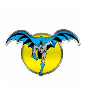 Placa Decorativa de Metal Recortada Batman e a Lua DC Comics