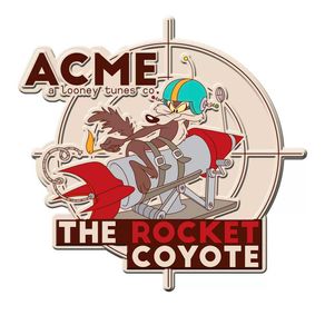 Placa Decorativa de Metal Recortada Coyote Acme Looney Tunes