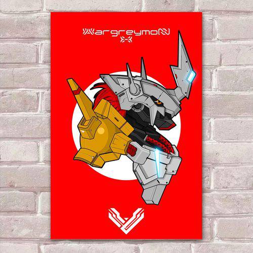 Placa Decorativa Digimon 24