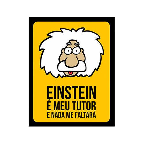 Placa Decorativa - Einstein Tutor - Legião Nerd