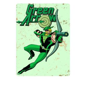 Placa Decorativa em MDF Arqueiro Verde DC Comics