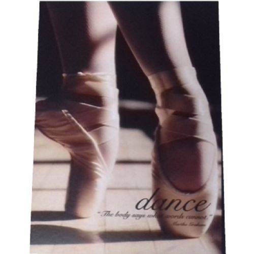Placa Decorativa em MDF Dance Ballet - 30x20cm