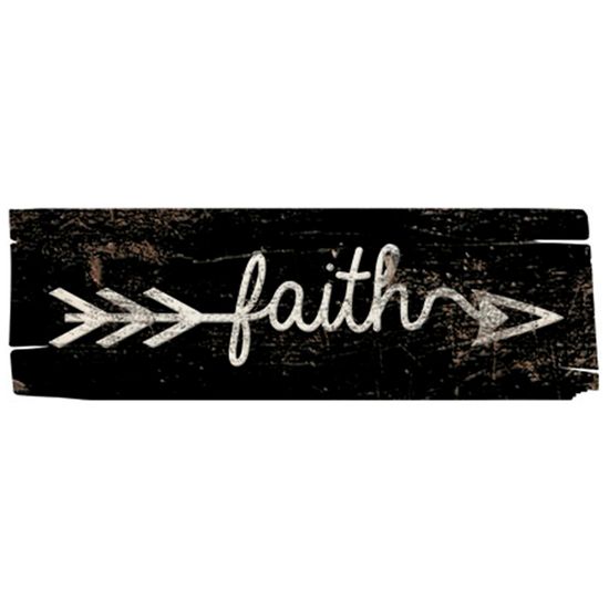 Placa Decorativa Faith 40x13cm DHPM2-058 - Litoarte