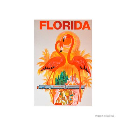 Placa Decorativa Florida 20x30cm Infinity