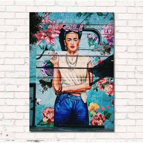 Placa Decorativa Frida em MDF 40x30cm