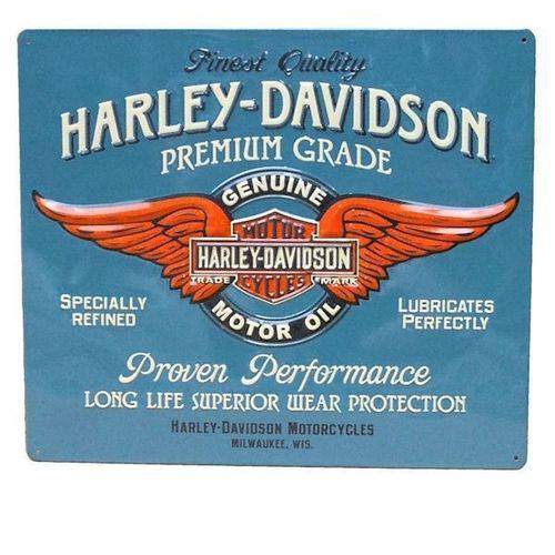 Placa Decorativa G Metal Harley Davidson