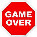 Placa Decorativa: Game Over