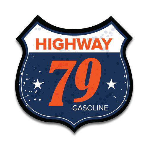 Placa Decorativa - Highway - Vintro Decor - 49x49cm