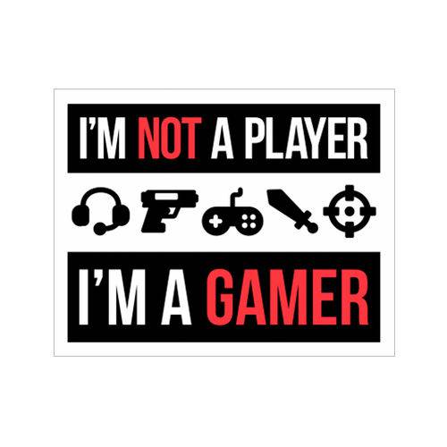 Placa Decorativa - I'm a Gamer - Legião Nerd