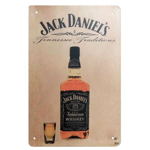Placa Decorativa Jack Daniels Traditions