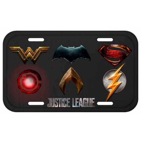 Placa Decorativa Liga da Justiça Logos