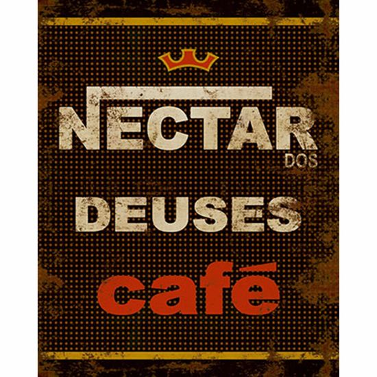 Placa Decorativa Litoarte Dhpm-219 24x19cm Rótulo Café Néctar