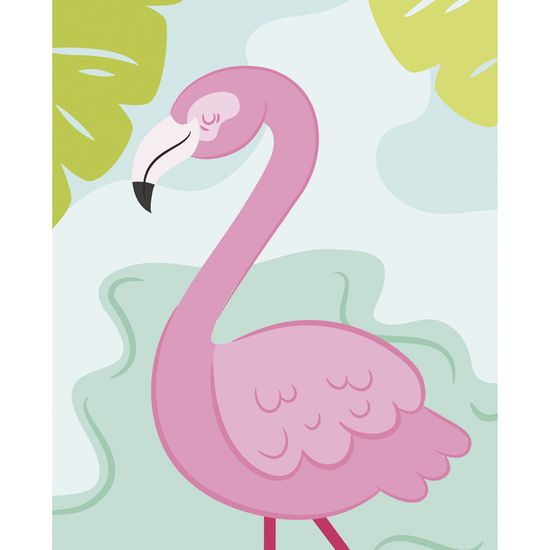 Placa Decorativa Litocart LPMC-127 24,5x19,5cm Flamingo