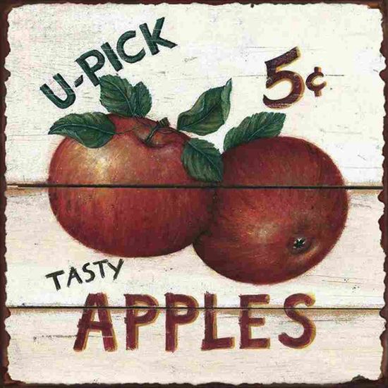 Placa Decorativa Litocart Lpqc-050 25x25cm Apples