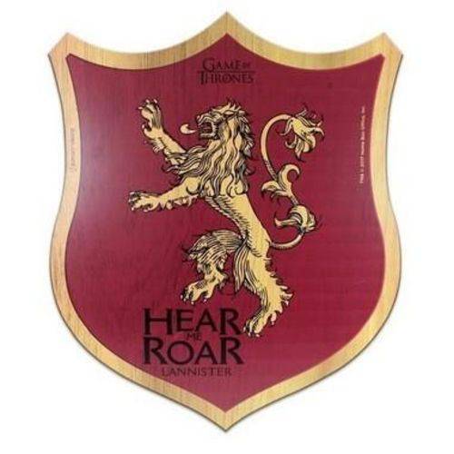 Placa Decorativa Madeira GOT- Game Of Thrones - Lannister