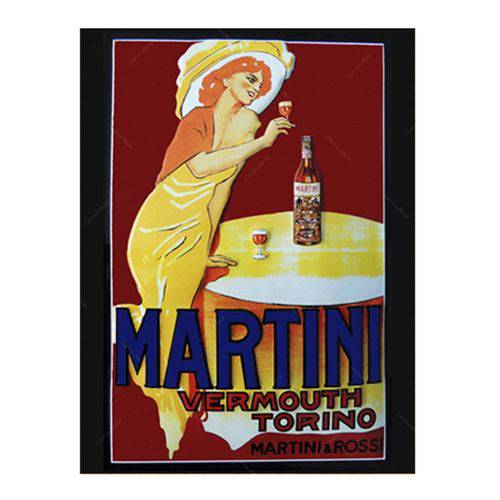 Placa Decorativa Martini Média
