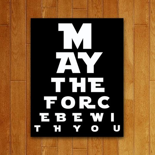 Placa Decorativa May The Force