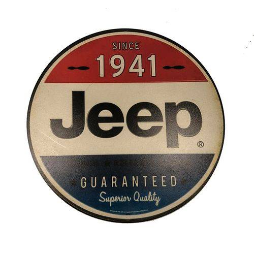 Placa Decorativa Mdf 35x35cm Personalizado Logo Jeep 1941