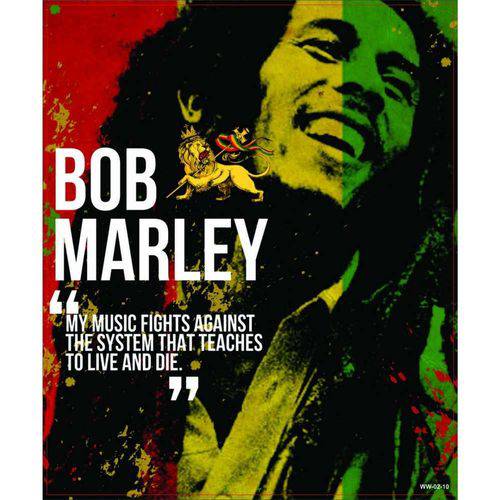 Placa Decorativa Mdf - Bob Marley