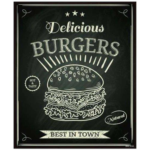 Placa Decorativa Mdf - Burgers